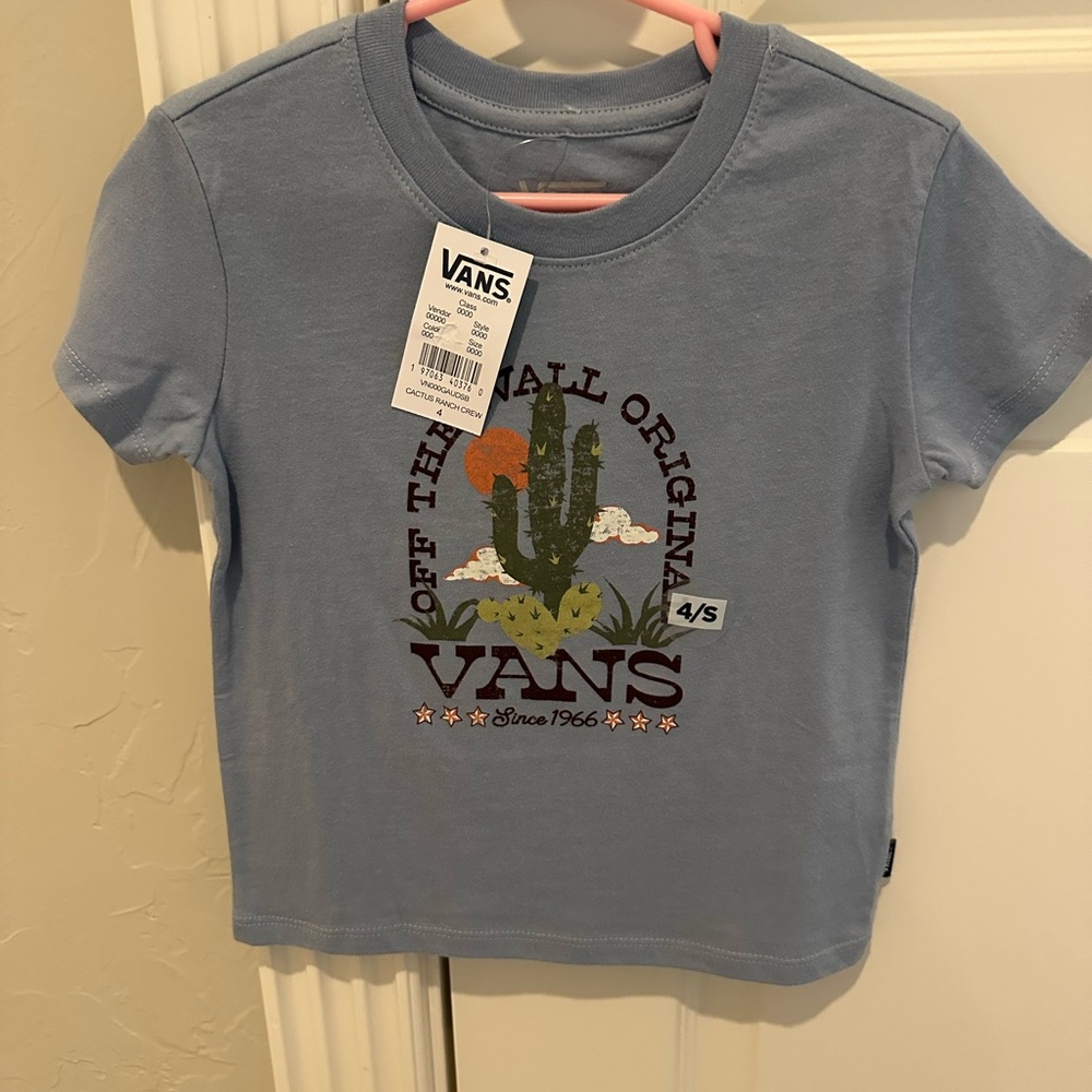 NWT Vans Kids Blue Graphic T-Shirt